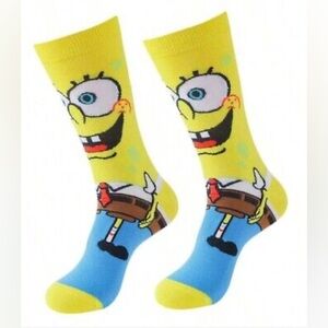 •Keep it Spongy• SpongeBob Square Pants Graphic Unisex Socks 3 for $21
